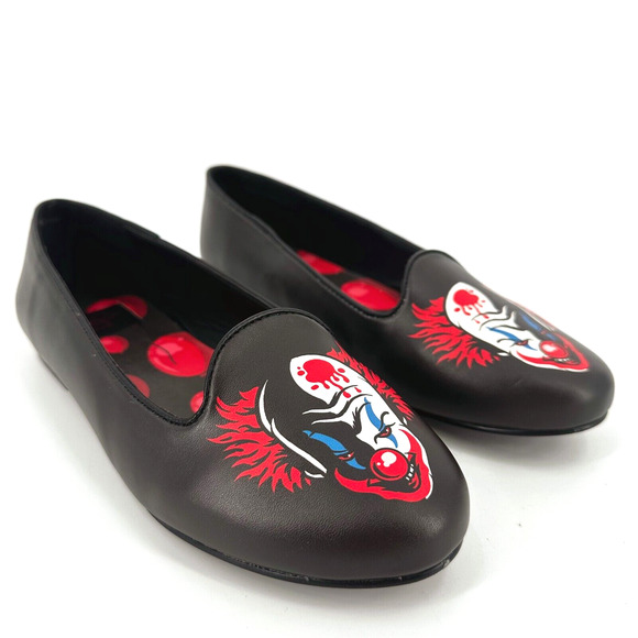 Strange Cvlt Womens Lydia Flats Slip On Ballet Size 7 Horror Halloween Pennywise - Picture 2 of 8